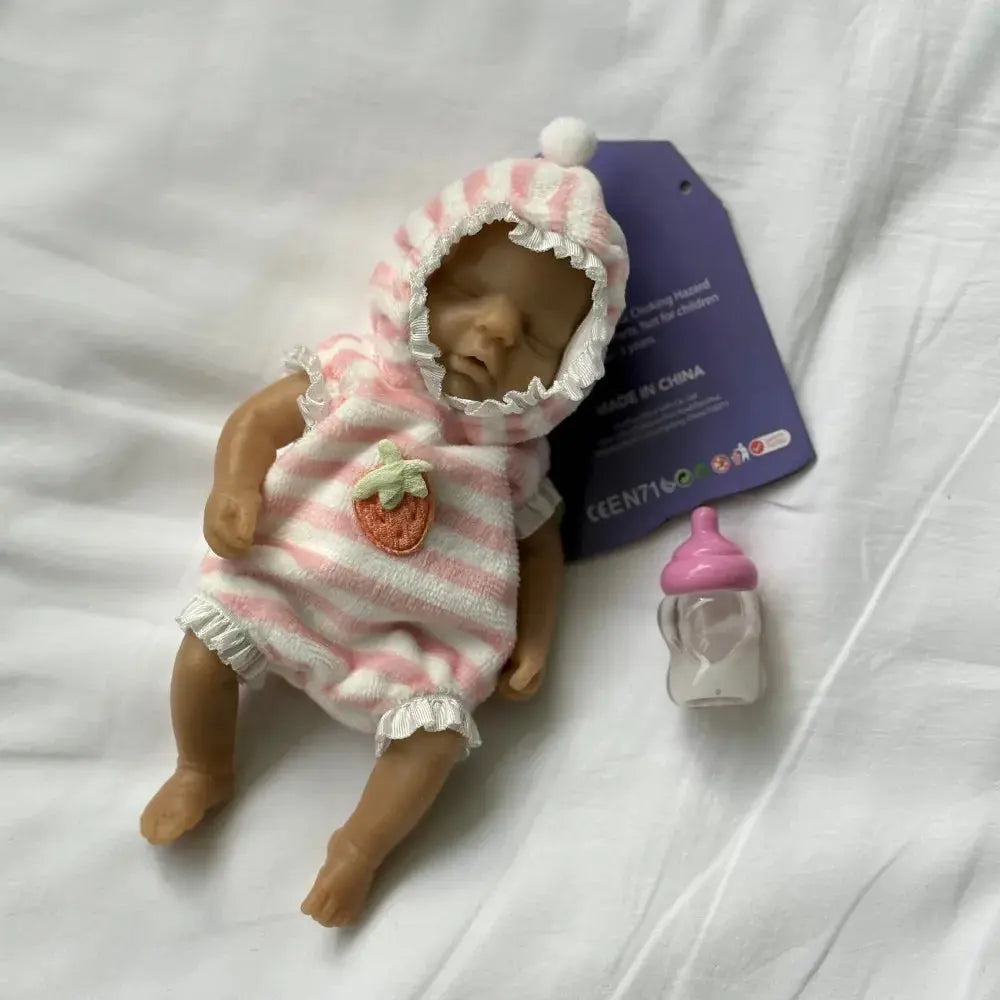 Image of Reborn Baby Dolls Anjo Doll 15Cm Mini Full Body Soft Adorable
