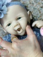 Image of Reborn Baby Dolls 18Inch Girl Vivienne Bebê Reborn Dolls Unpainted