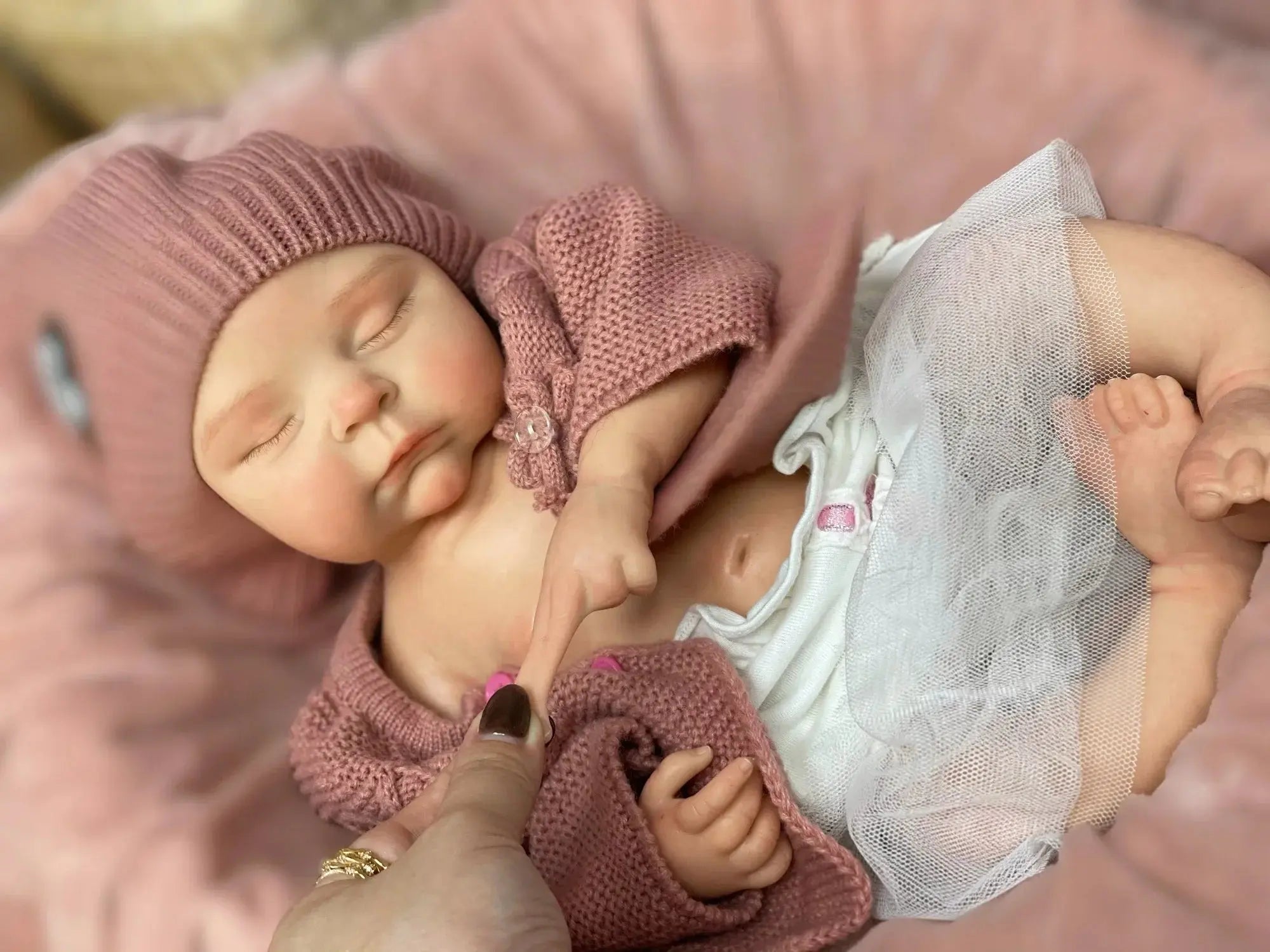 Image of Reborn Baby Dolls 45Cm Peaches Solid Silicone Bebe Reborn Girls With