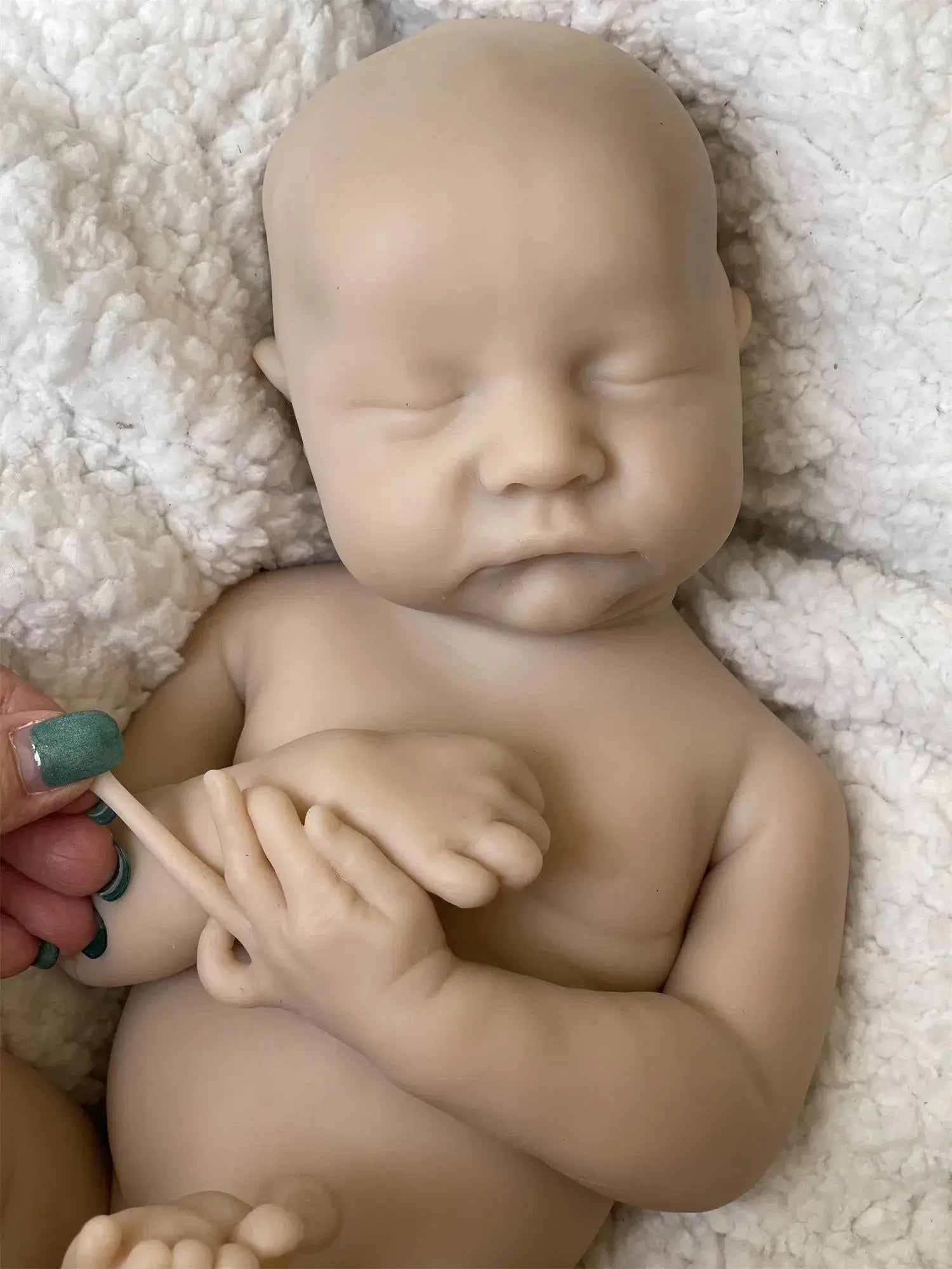 Image of Reborn Baby Dolls Bebê Reborn Dolls 16Inch Boy Levi Painted/Unpainted