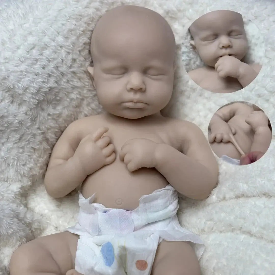 Image of Reborn Baby Dolls 45Cm Can Open Mouth Silicone Bébé Reborn Loulou