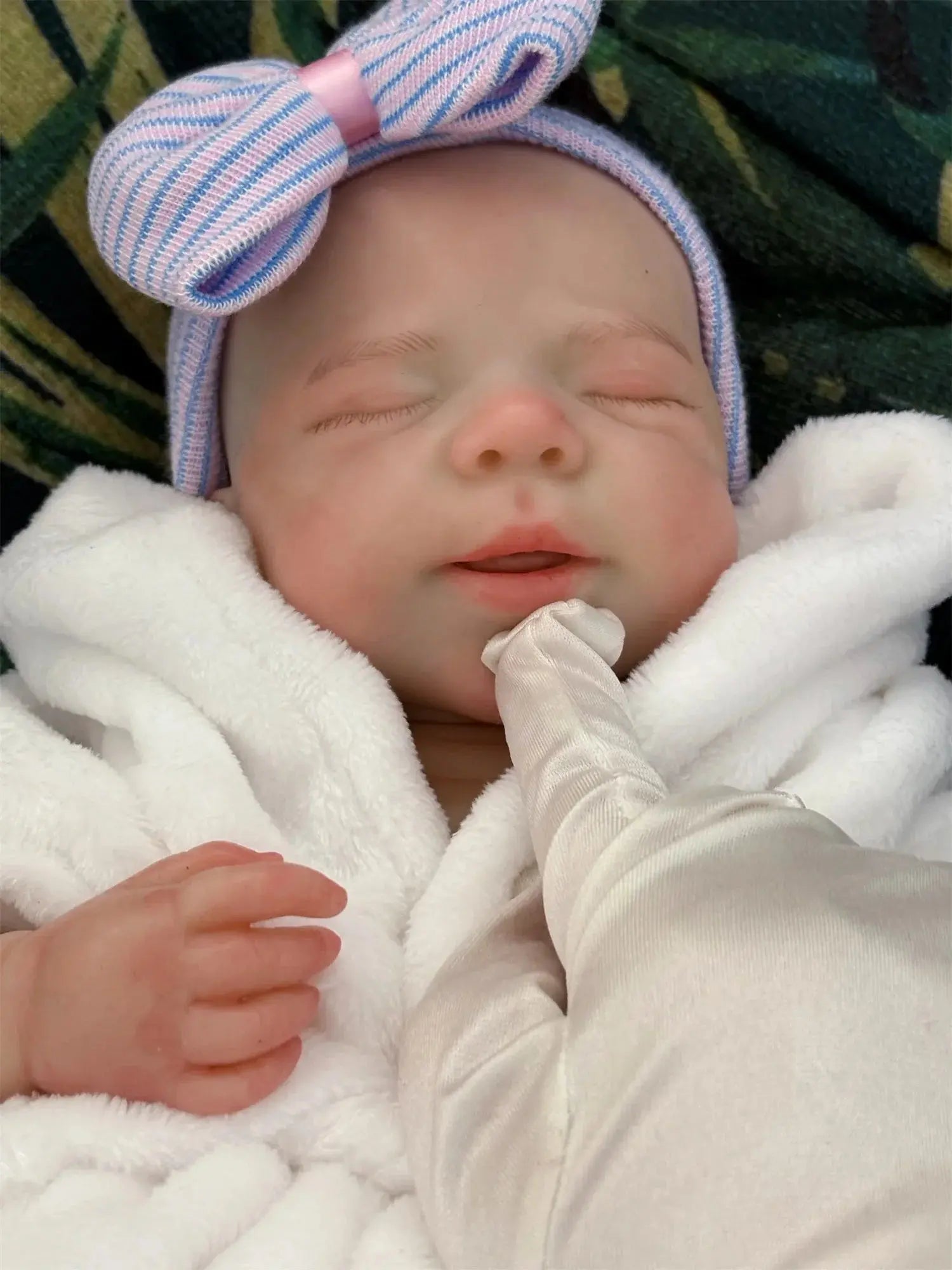 Image of Reborn Baby Dolls 18Inch Dark Skin Can Open Mouth Pascale Solid Bebe