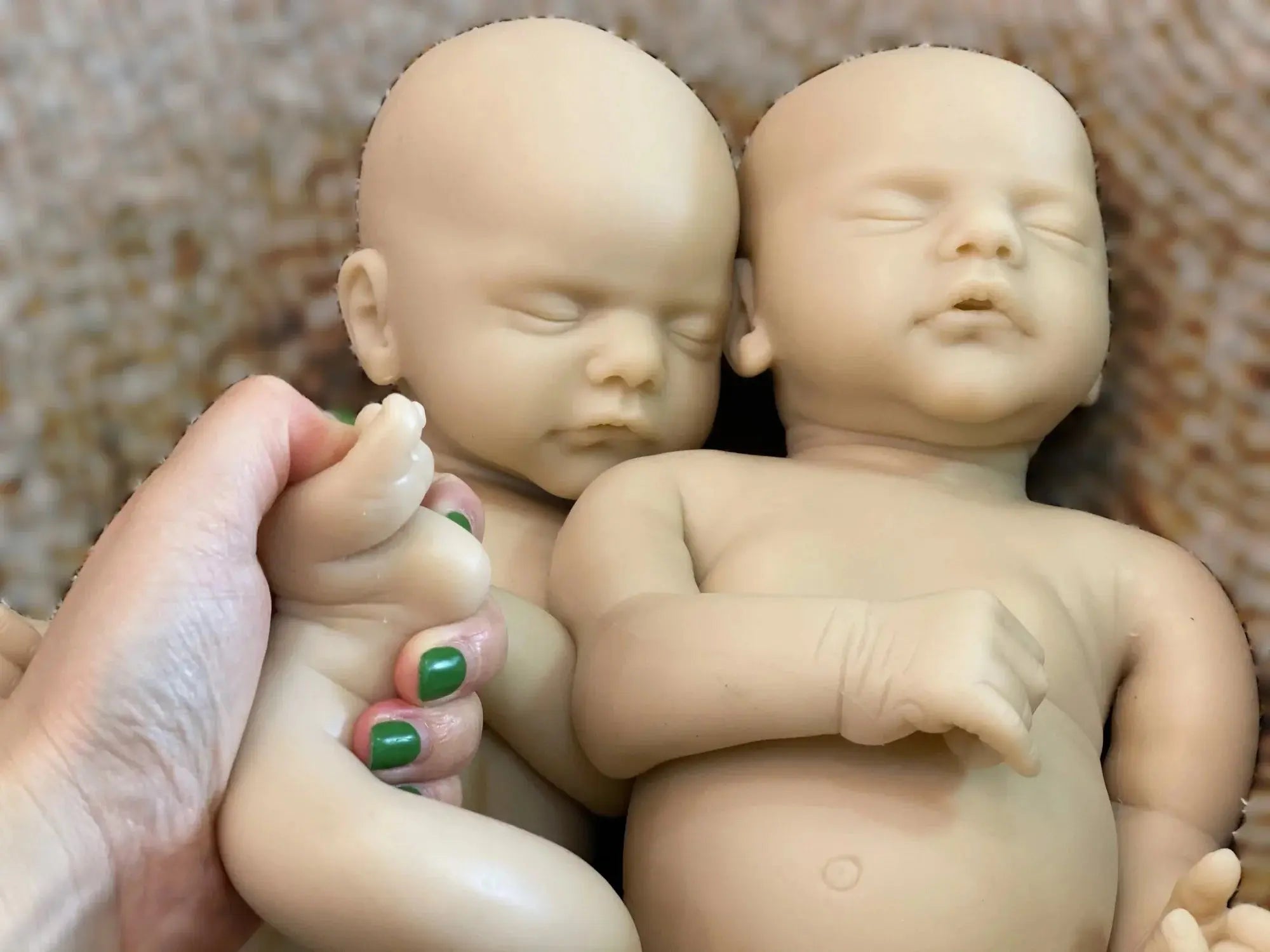 Image of Reborn Baby Dolls Can Open Mouth 45Cm Twins Sam Reborn Baby Girl And