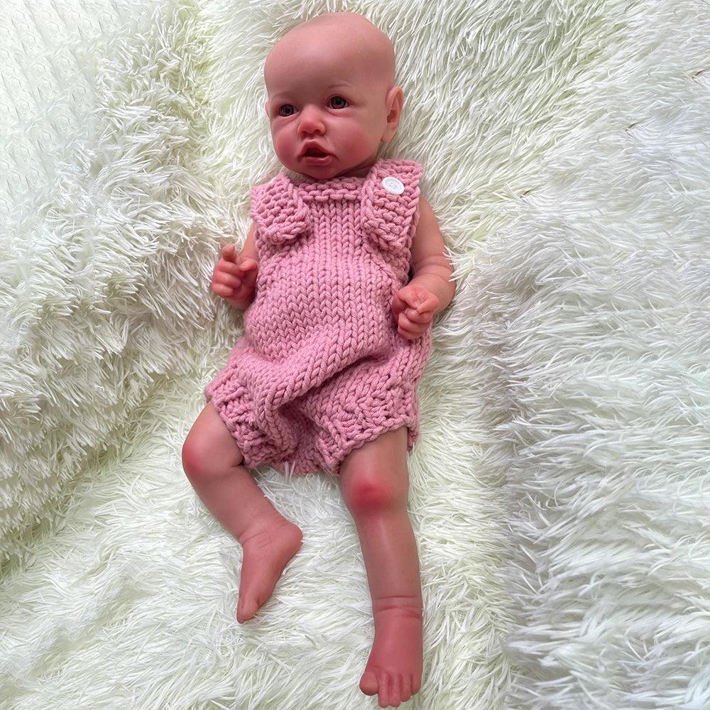Image of Reborn Baby Dolls 100% Siold Silicone Reborn Baby Dark African Girl