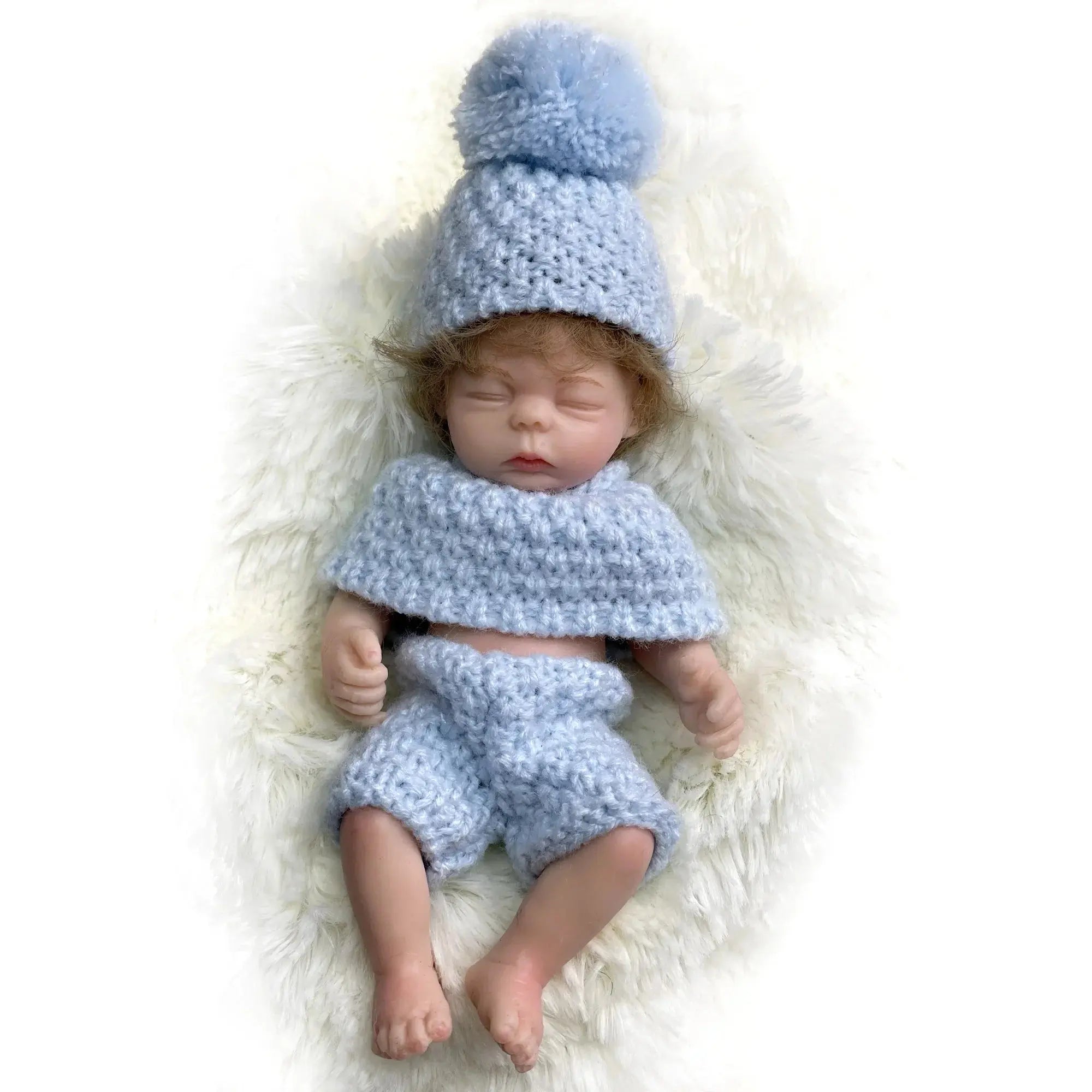 Image of Reborn Baby Dolls 6 Inch Mini Bebe Reborn Finished Full Body Solid