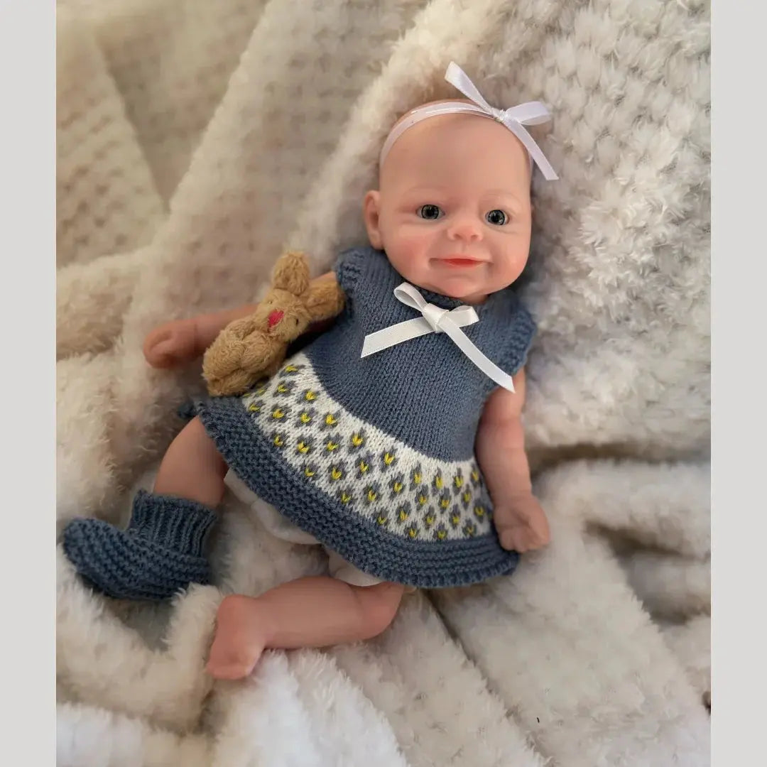 Image of Reborn Baby Dolls 10Inch Waterproof Open Eyes Bebe Reborn De Silicona