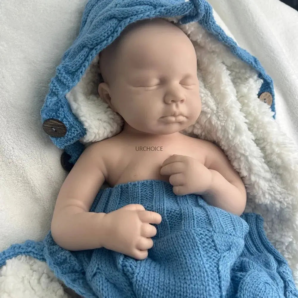 Image of Reborn Baby Dolls Unpainted Flexible Silicone Reborn Doll Blank 50Cm