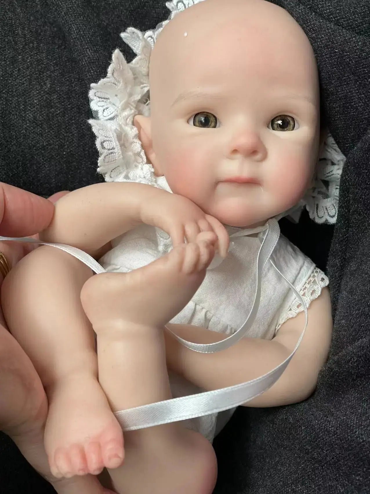 Image of Reborn Baby Dolls 33Cm Open Eyes Bettie Solid Silicone Bebe Reborn