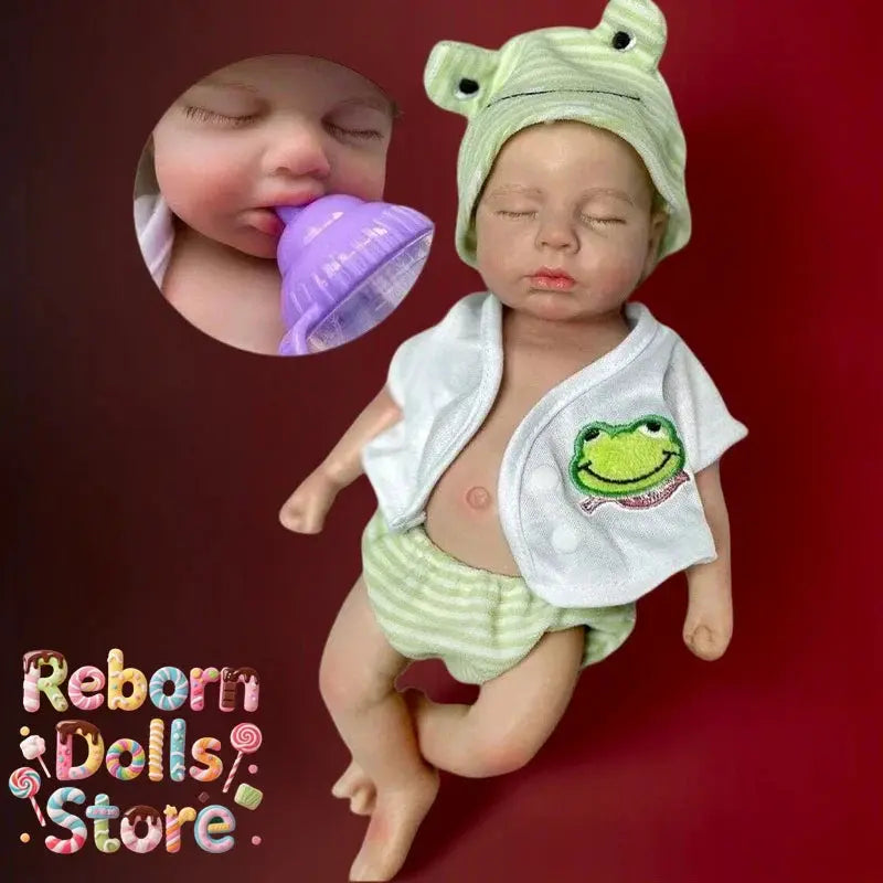 Image of Reborn Baby Dolls 13-Inch Silicone Loulou Reborn Girl Or Boy Baby