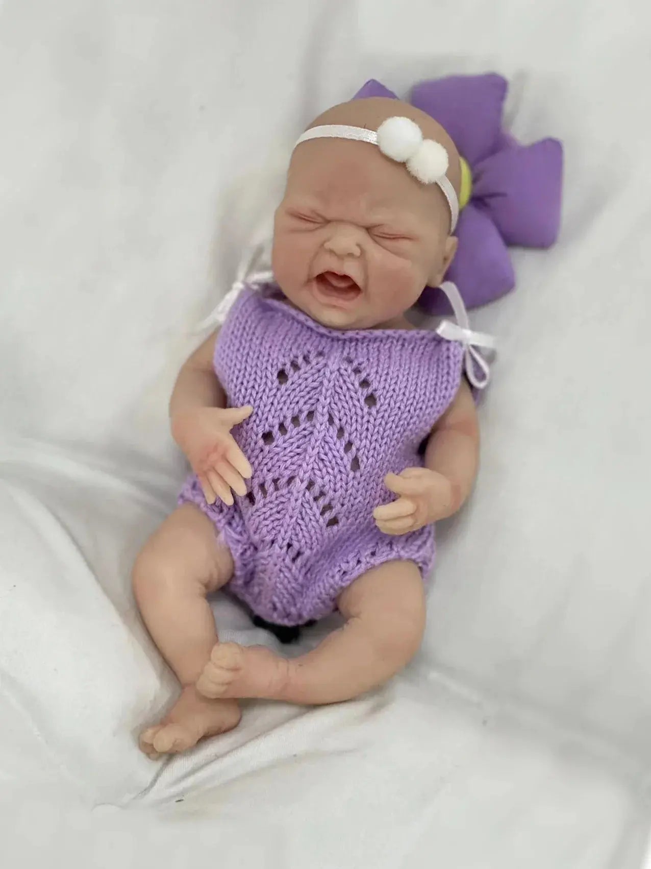 Image of Reborn Baby Dolls 7" Boy Micro Preemie Full Body Silicone  Crybaby