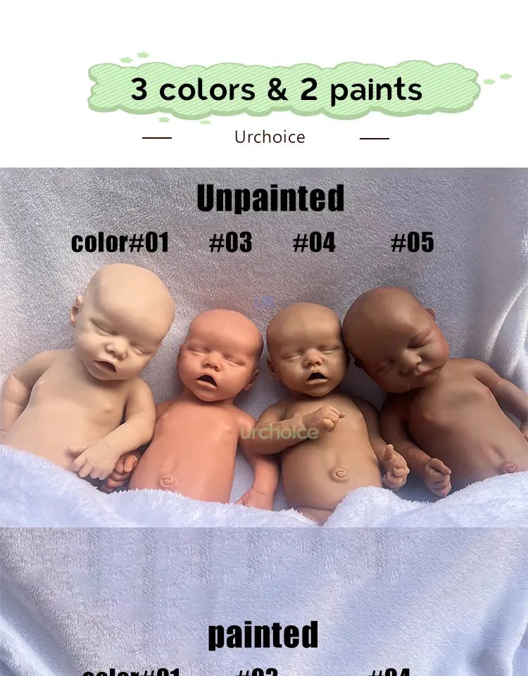 Image of Reborn Baby Dolls Black Newborn Baby Lifelike 1:1 Size And Weight