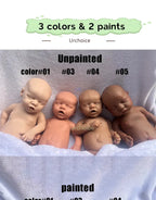 Image of Reborn Baby Dolls Sleeping Open Mouth Girl Artist Painted Collector