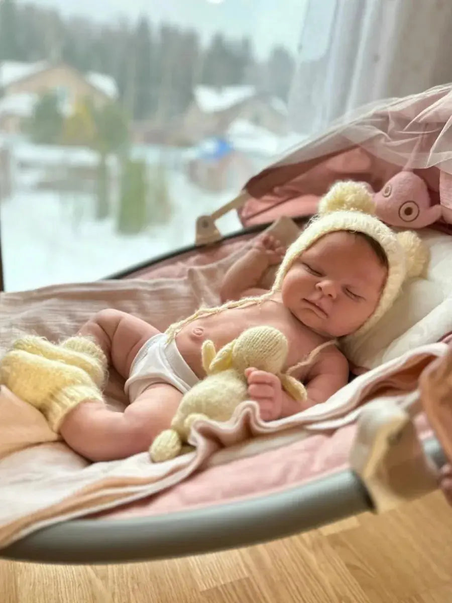 Image of Reborn Baby Dolls 18 Inch Lifelike Bebe Full Body Silicone Reborn