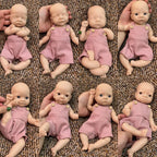 Image of Reborn Baby Dolls 25Cm Unpainted Silicone Girls Whole Body Soft Solid