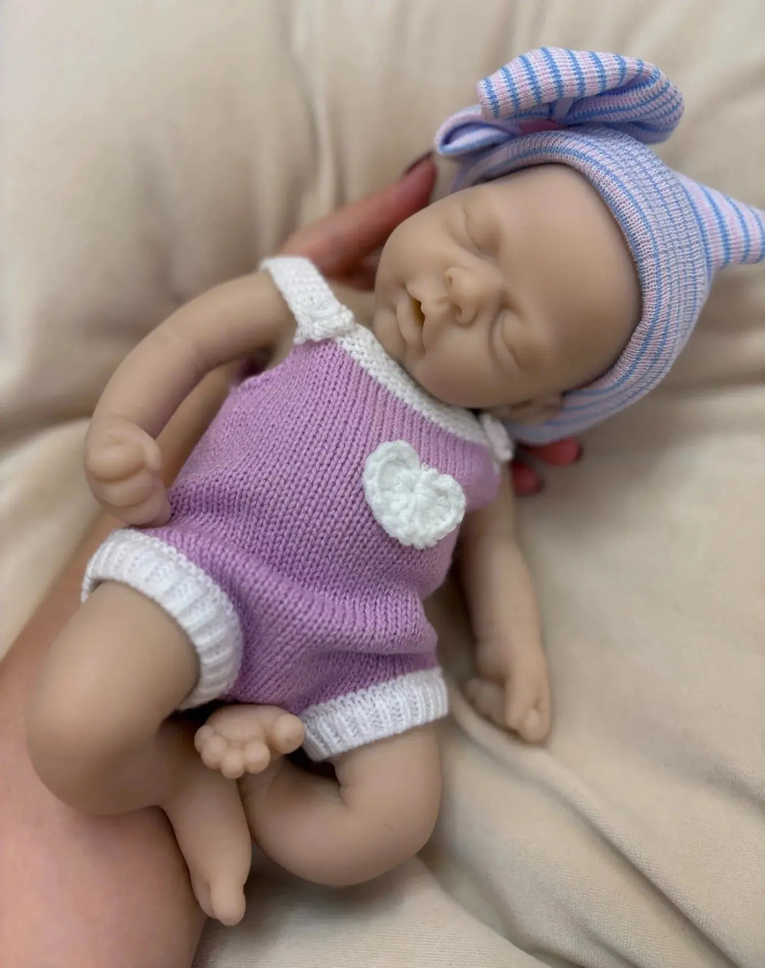 Image of Reborn Baby Dolls Reborn Dolls 33Cm Open Mouth Silicone Girl Full