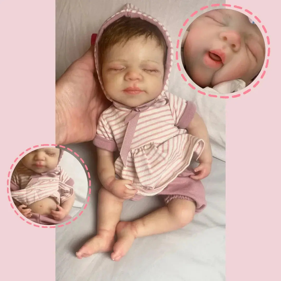 Image of Reborn Baby Dolls Washable 33Cm Pascale Painted Full Body Silicone