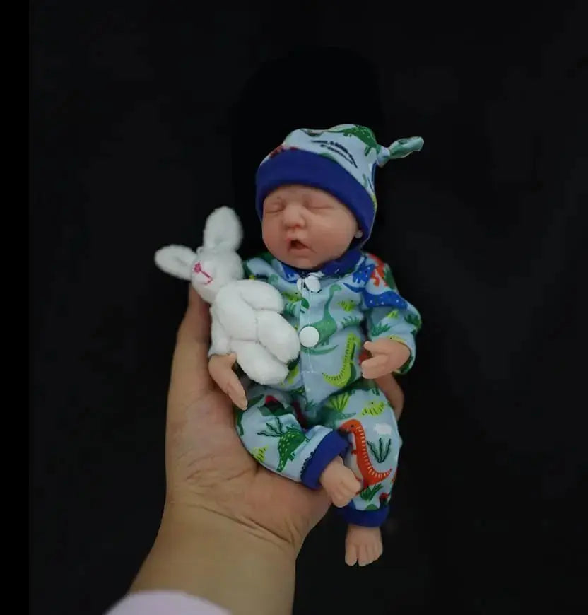 Image of Reborn Baby Dolls 7 Inch Full Body Silicone Doll Boy Mini Realistic