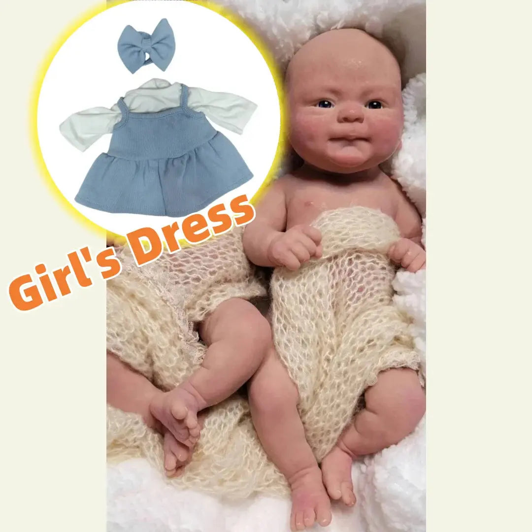 Image of Reborn Baby Dolls 40Cm Can Open Mouth Coco Full Body Solid Siicone