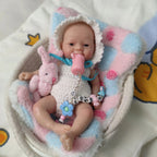 Image of Reborn Baby Dolls Lifelike Reborn Baby Doll 7 Inch Mini Full Body
