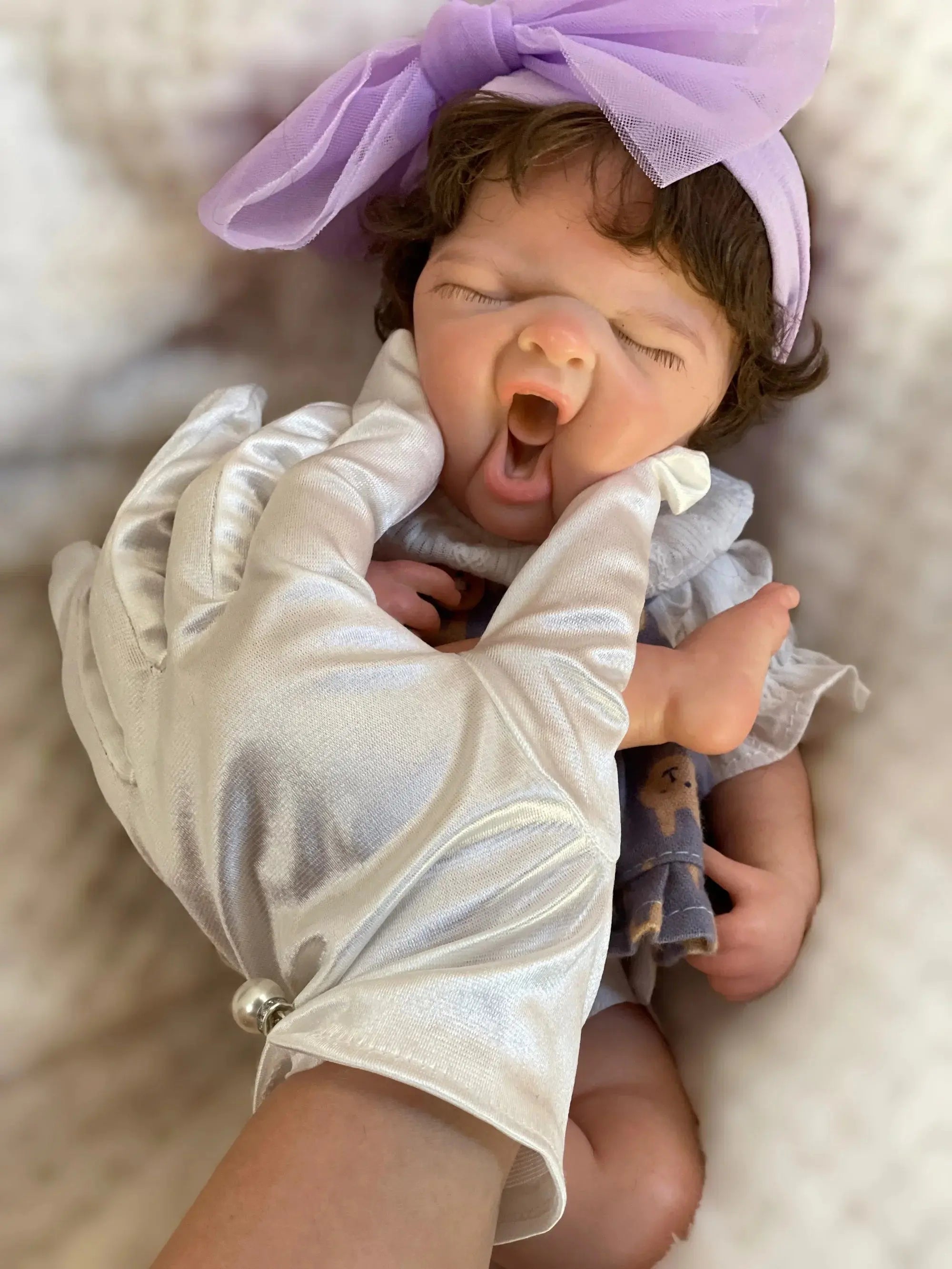 Image of Reborn Baby Dolls 33Cm Cry Baby Maria Reborn Dolls Silicone Girl