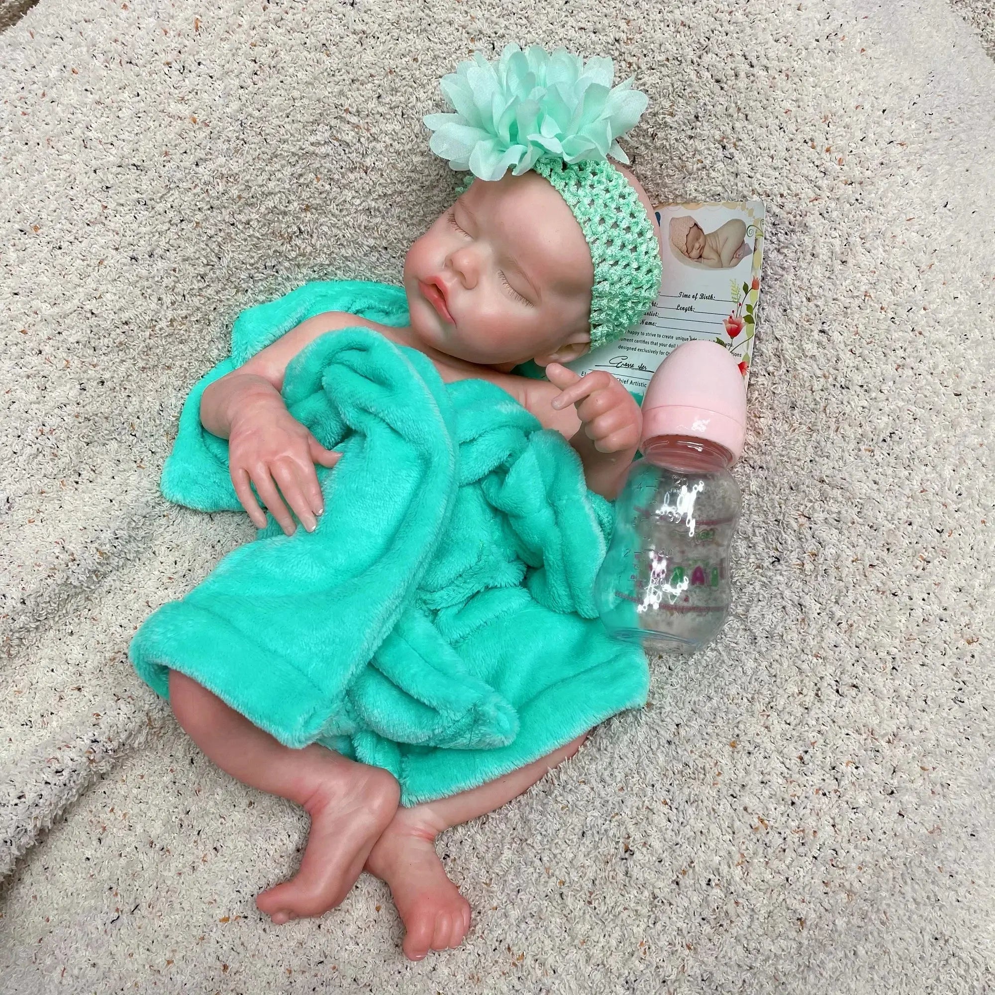Image of Reborn Baby Dolls 40Cm Twins B Solid Silicone Bebe Reborn Girl With