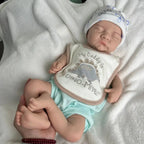 Image of Reborn Baby Dolls 17Inch Asleep Silicone Reborn Baby Boy Levi Full