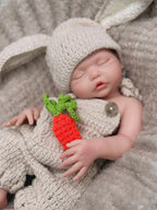 Image of Reborn Baby Dolls Can Open Mouth 17Inch Washable Close Eyes Full Body