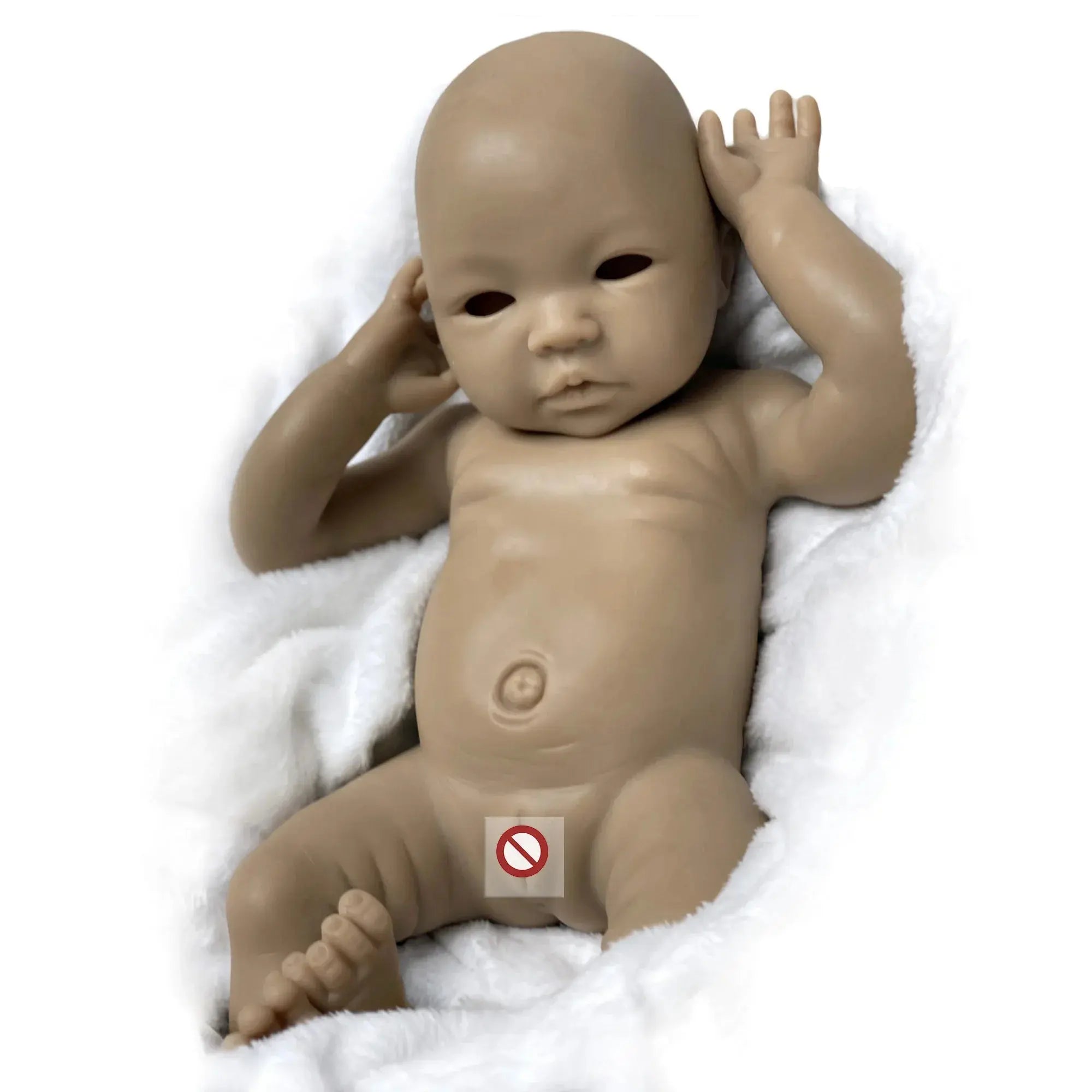 Image of Reborn Baby Dolls 18 Inch Full Silicone Baby Doll Open Eyes Reborn