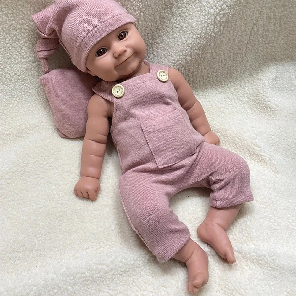 Image of Reborn Baby Dolls 1:1 Full Body Soild Silicone Reborn Baby Girl