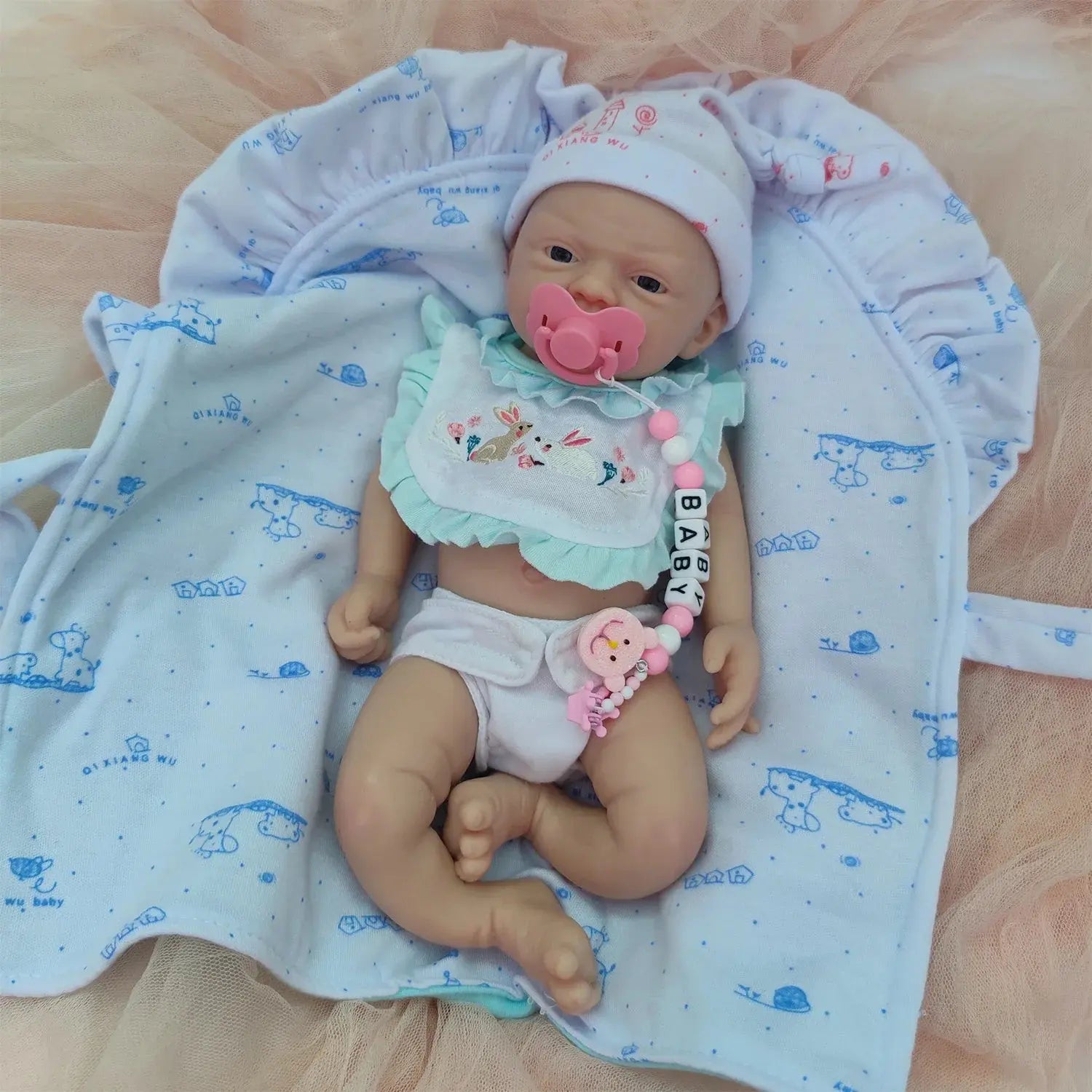Image of Reborn Baby Dolls 12 Inches Soft Silicone Reborn Baby Doll Boy -