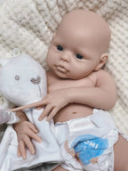 Image of Reborn Baby Dolls 17Inch Washable Open Eyes Soft Silicone Reborn Girl