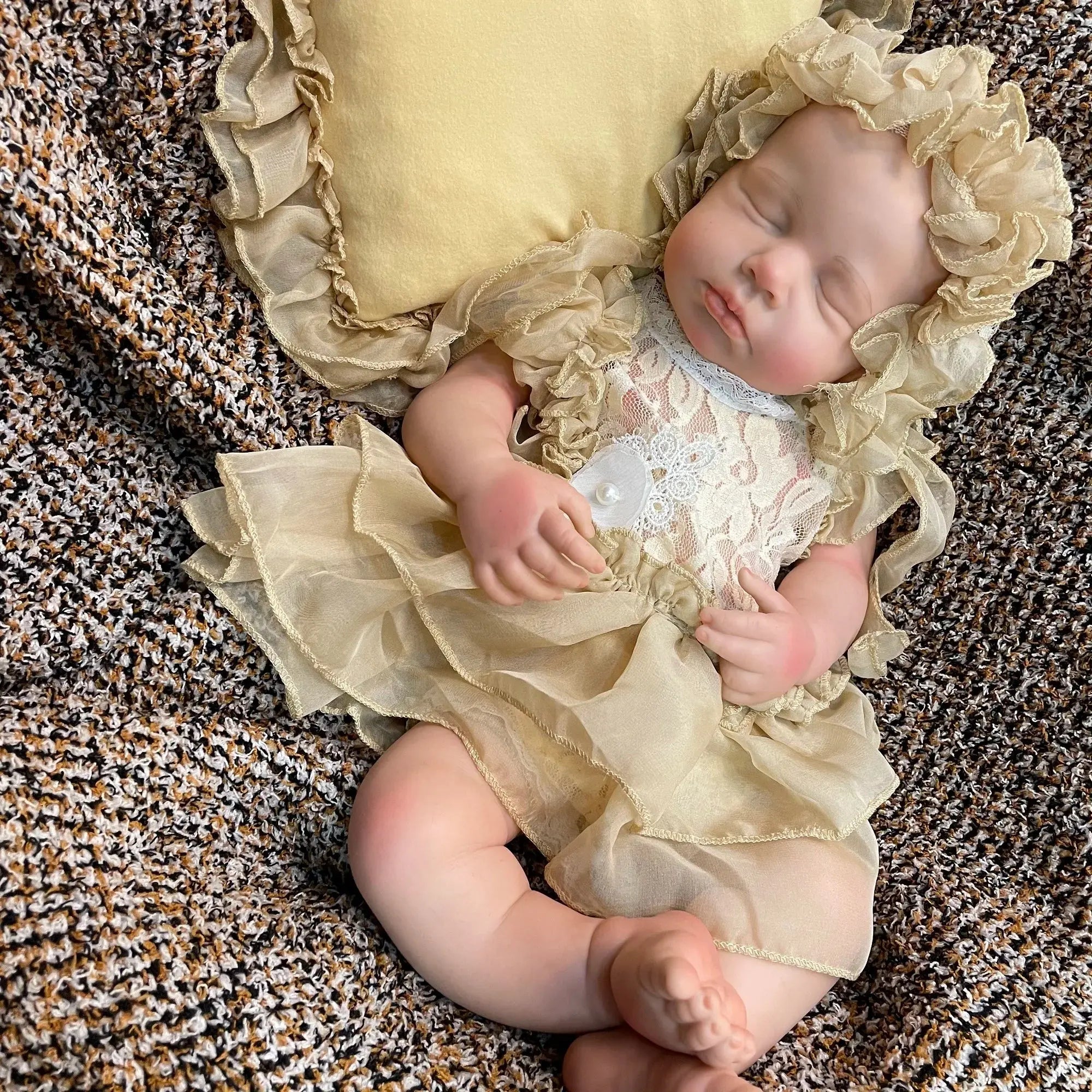 Image of Reborn Baby Dolls 45Cm Boy/Girl Loulou All Silicone Reborn Doll