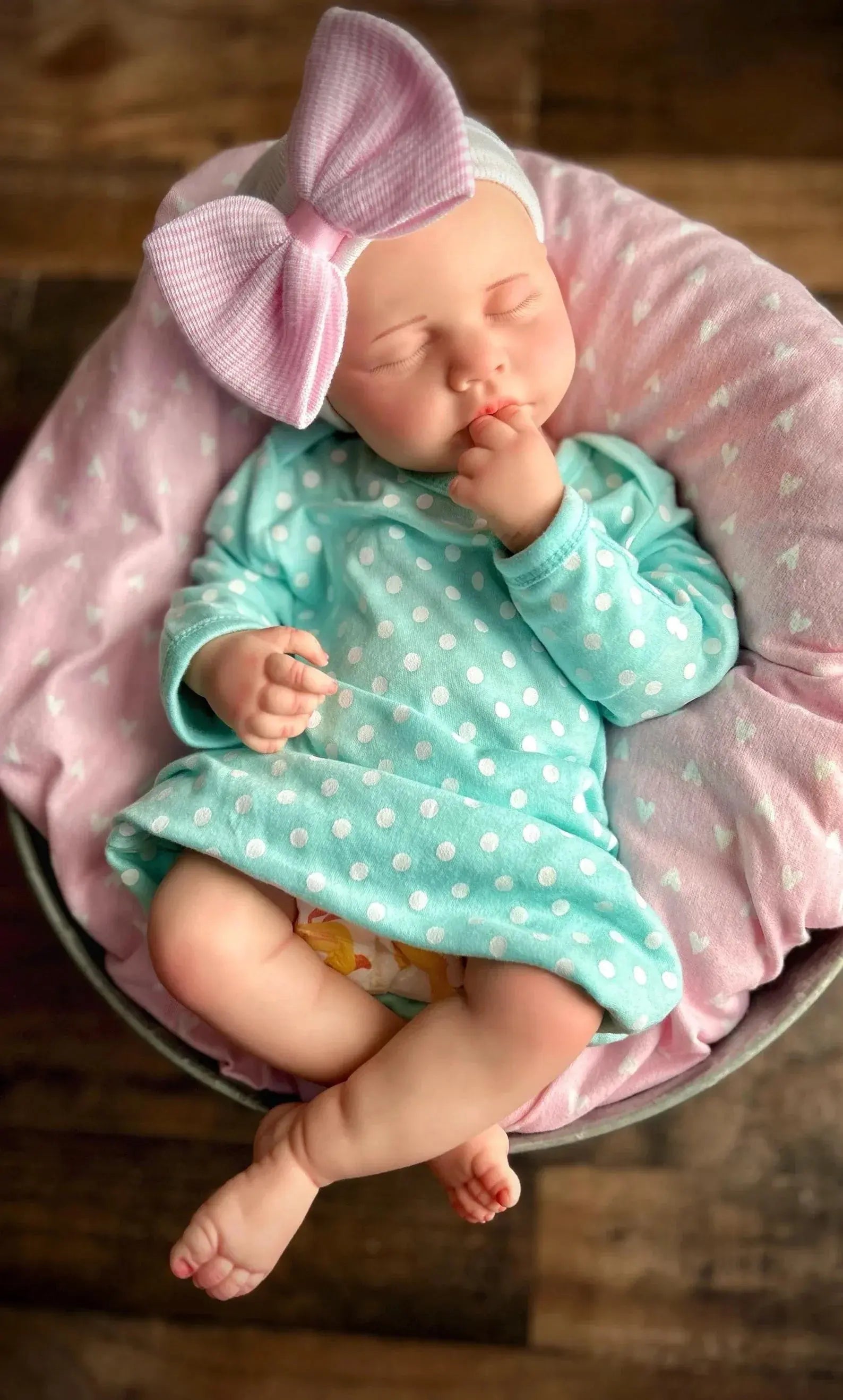 Image of Reborn Baby Dolls 18Inch Can Open Mouth&Washable Full Body Silicone