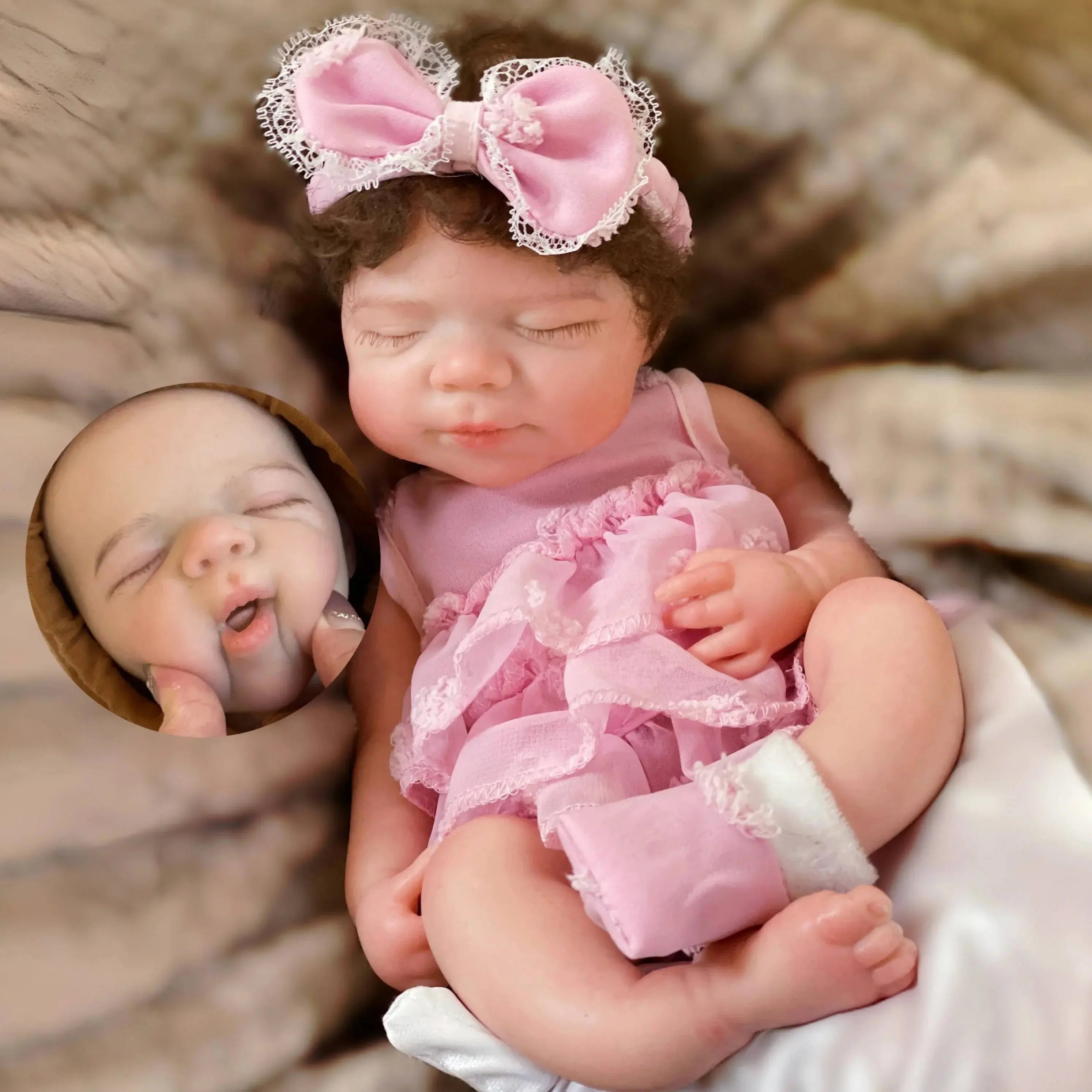 Image of Reborn Baby Dolls 13Inch Open Mouth Pascale Reborn Dolls Full Body