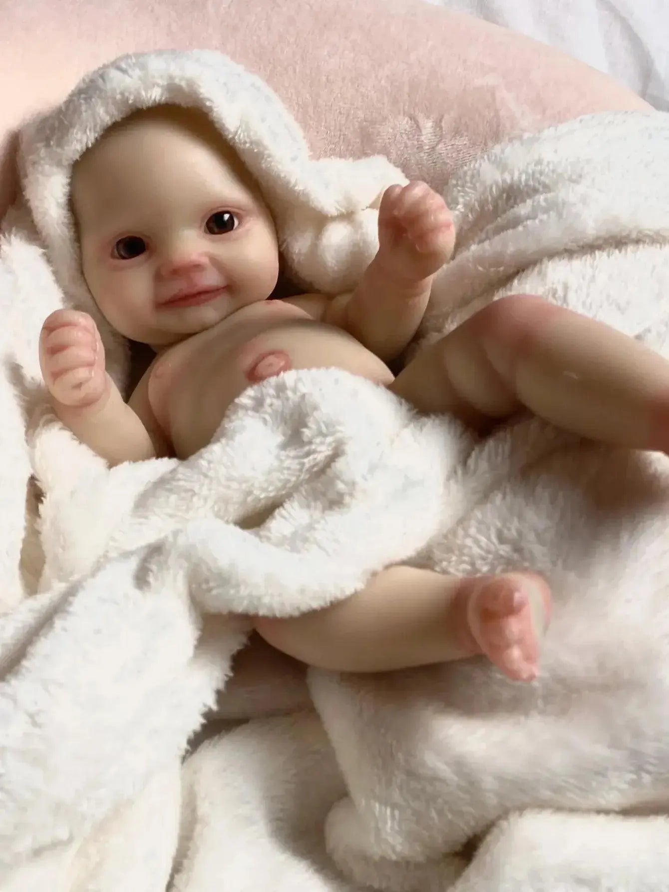 Image of Reborn Baby Dolls 10 Inch Lifelike Maddie Silicone Bebe Newborn Baby
