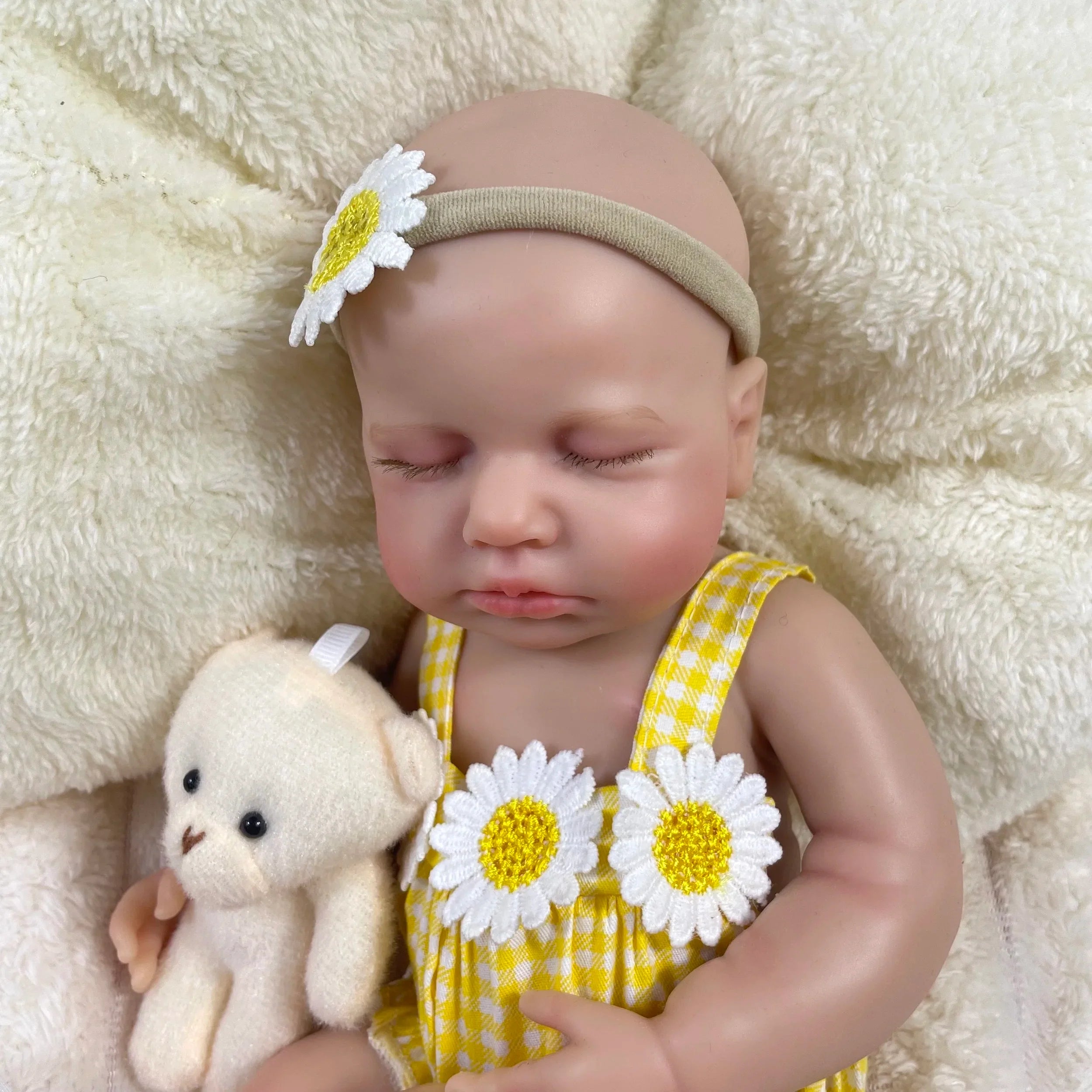 Image of Reborn Baby Dolls Mini 33Cm Full Solid Silicone Reborn Baby Doll