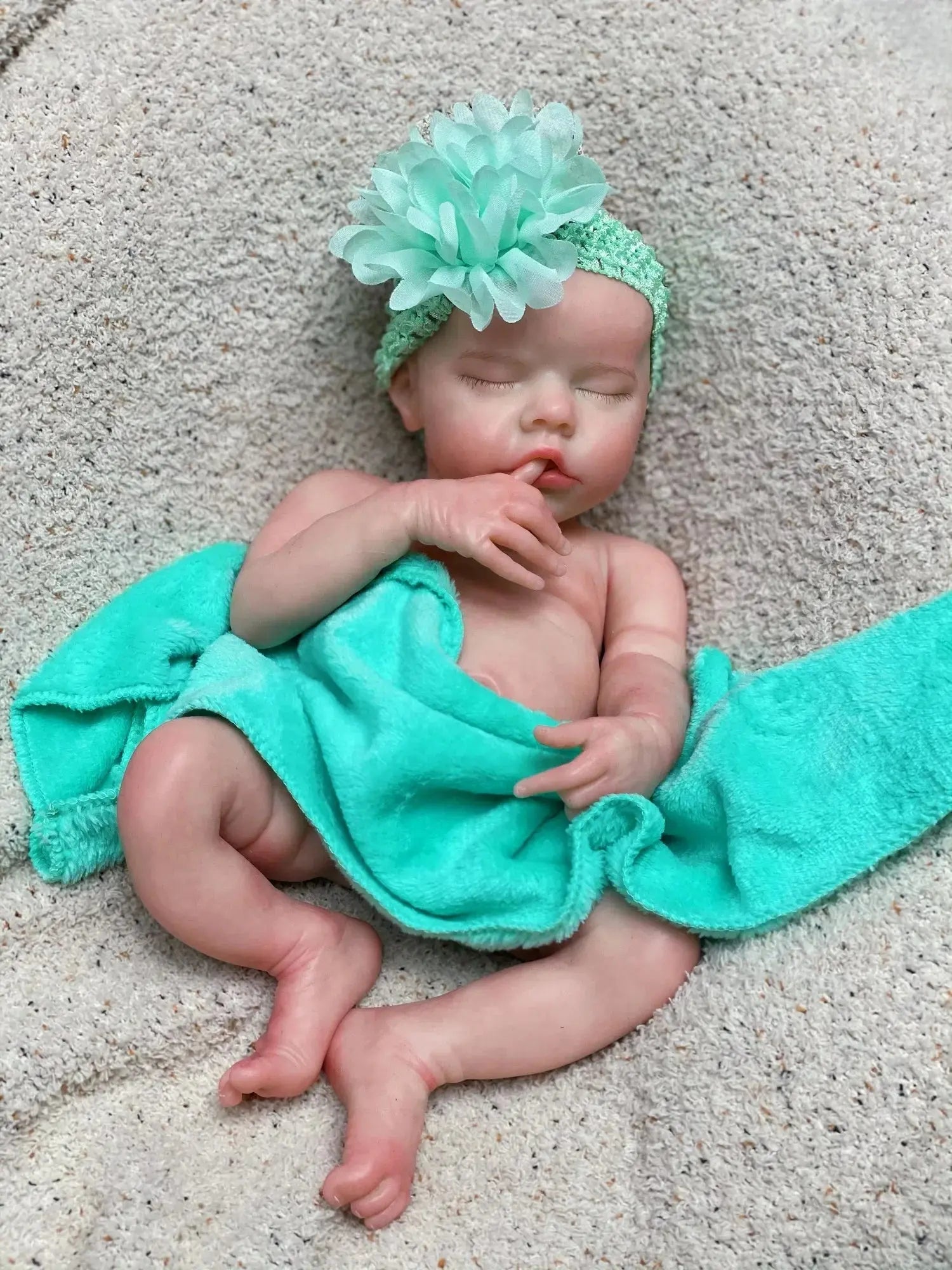 Image of Reborn Baby Dolls 40Cm Twins B Solid Silicone Bebe Reborn Girl With