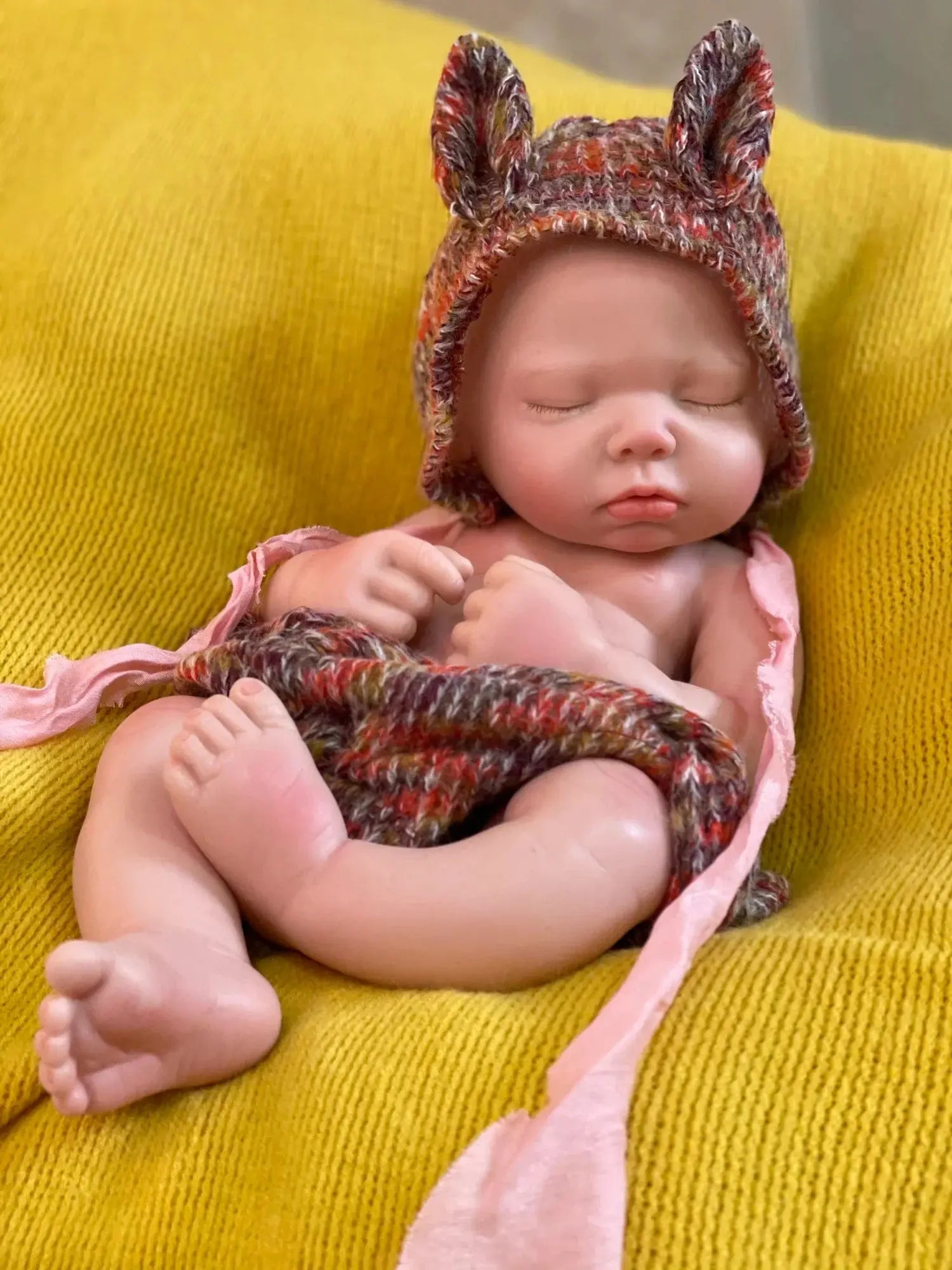 Image of Reborn Baby Dolls 3 Styles/45Cm Close Eyes Bebe Reborn Girl Soft