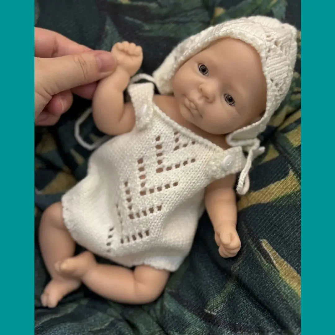 Image of Reborn Baby Dolls 10Inch Open Eyes Bebe Reborn De Silicona Girl Doll