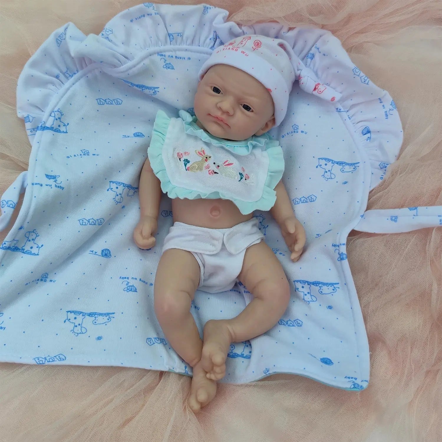 Image of Reborn Baby Dolls 12 Inches Soft Silicone Reborn Baby Doll Boy -