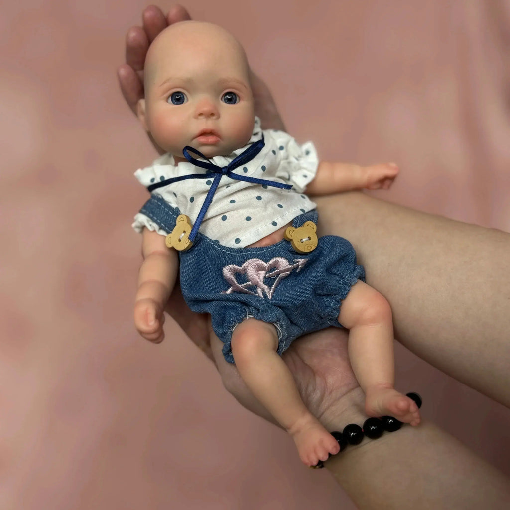 Image of Reborn Baby Dolls 27Cm Angel Girl Whole Silicone Bebe Reborn Dolls 3D