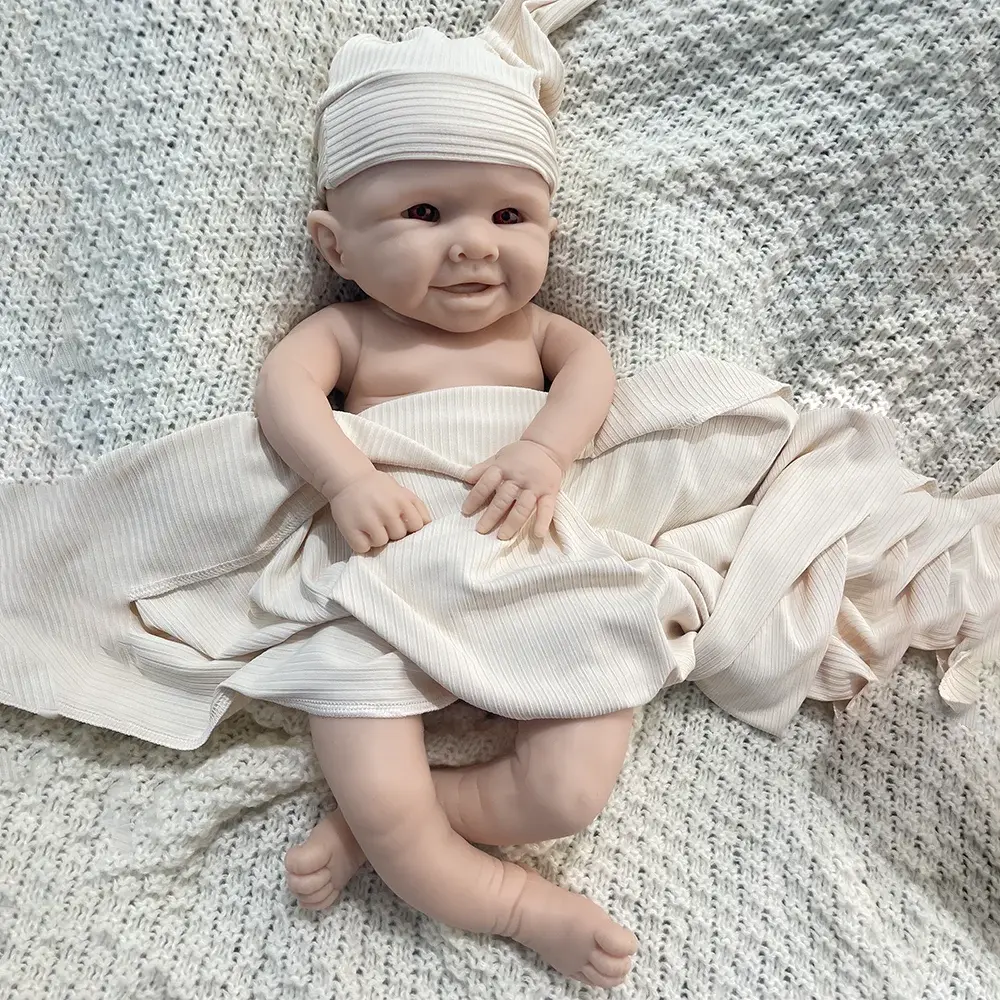 Image of Reborn Baby Dolls Kids Xmas Gift 19 Inch Silicone Reborn Baby Toy