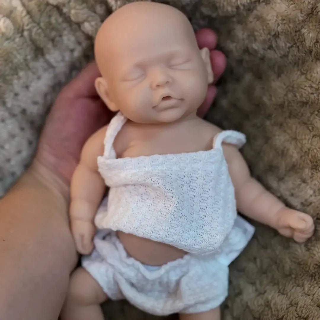 Image of Reborn Baby Dolls 10Inch Sleeping Silicone Bébé Reborn Girl Doll With