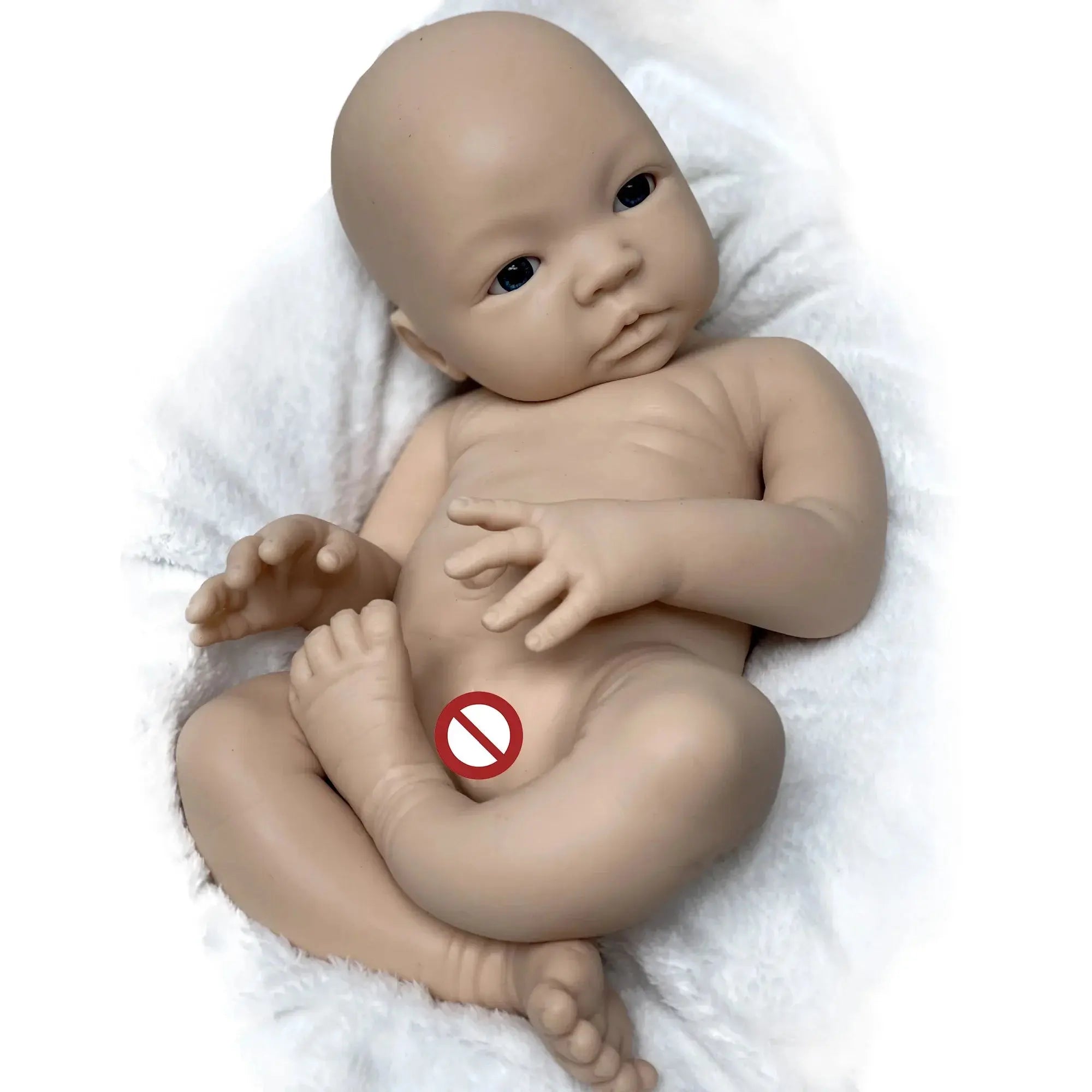 Image of Reborn Baby Dolls 18 Inch Full Silicone Baby Doll Open Eyes Reborn