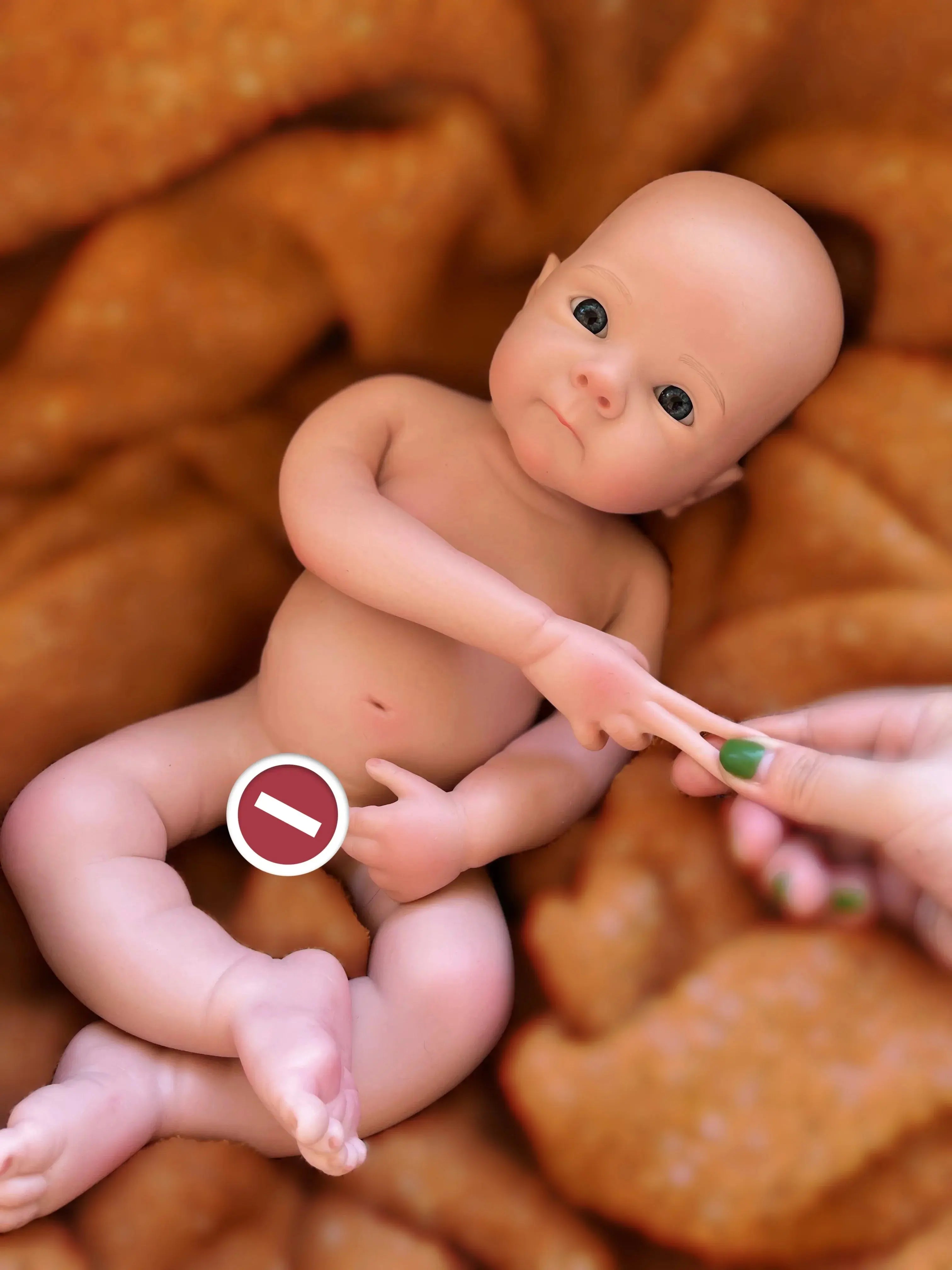 Image of Reborn Baby Dolls 13Inch Cute Girl Bettie Reborn Dolls Open Mouth