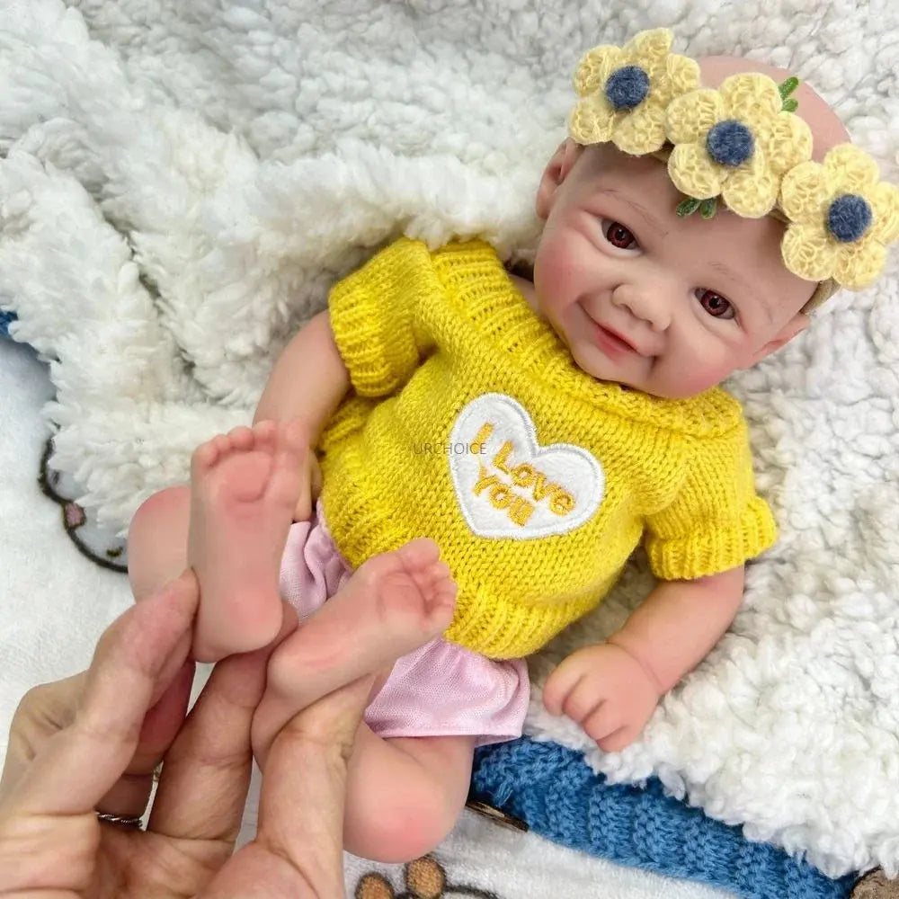 Image of Reborn Baby Dolls 12Inch Preemy Baby Girl Vivienne Full Body Soft