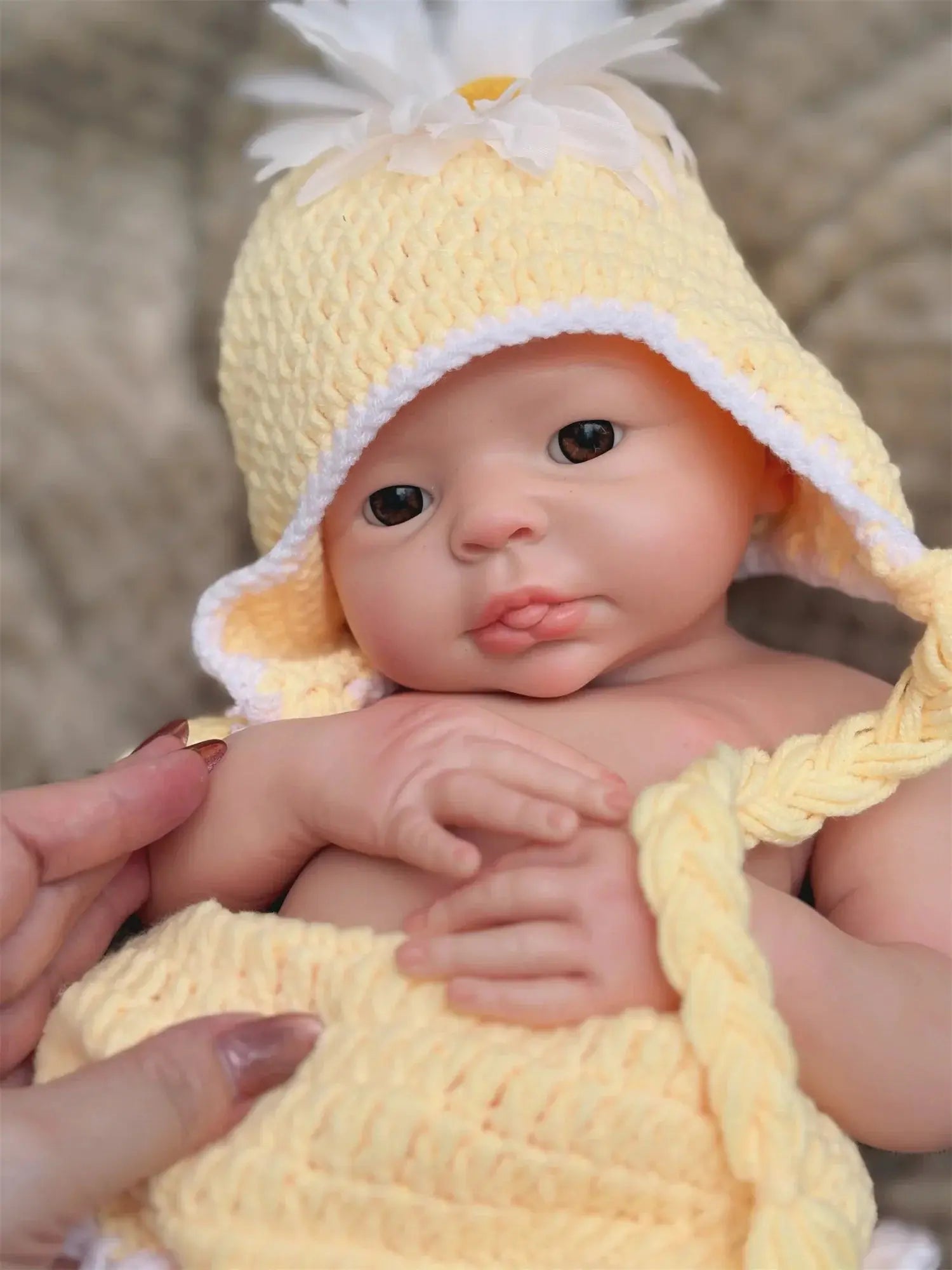 Image of Reborn Baby Dolls 17Inch Washable Full Body Solid Silicone Bebe