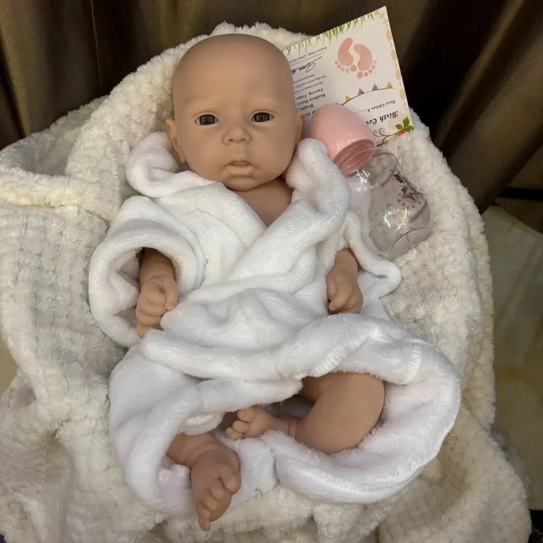 Image of Reborn Baby Dolls 45Cm Can Open Mouth & Washable Silicone Bebe Reborn