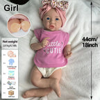 Image of Reborn Baby Dolls Handmade 45Cm Lifelike Full Body Soft Silicone