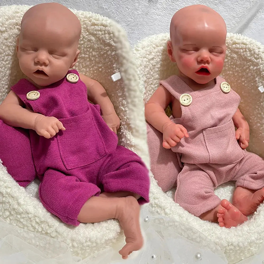 Image of Reborn Baby Dolls 18" 100% Full Silicone Newborn Doll Soft Reborn